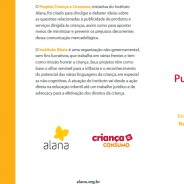 Folder Publicidade Infantil é ilegal – Projeto Criança e Consumo